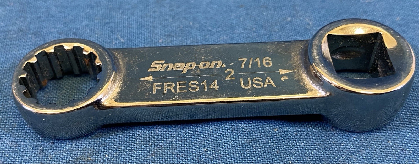 Snap-on Tools USA NEW 3/8″ Drive SAE 7/16″ Hex Spline Torque Adapter FRES14
