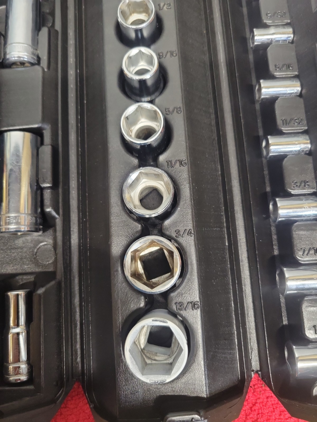 BLACKHAWK TOOLS METRIC & SAE 62 PC SOCKET SET W/CASE VTG USA 🇺🇸
