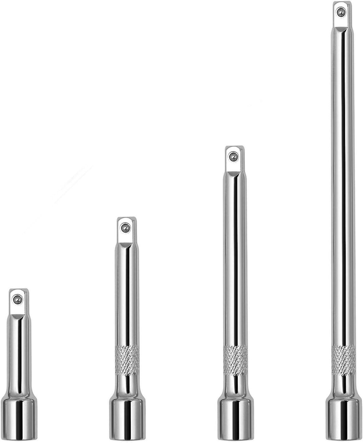 1/4″ Drive Socket Extension Bar Set – 4-Piece Chrome Vanadium Excellence