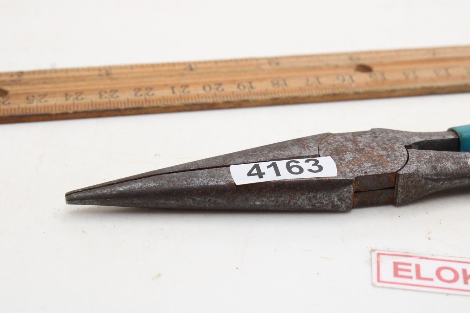 Channellock 317 8″ Straight Nose Blue Rubber Handle Pliers USA