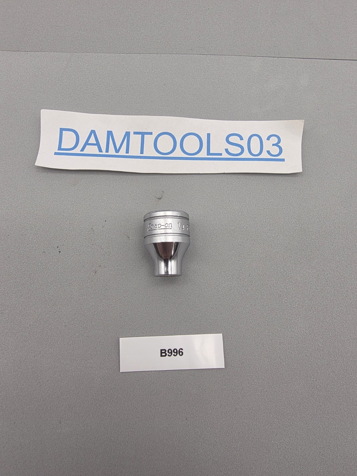 Snap On Tools 1/4″ Shallow Socket 3/8″ Drive 12 Point F081 USA
