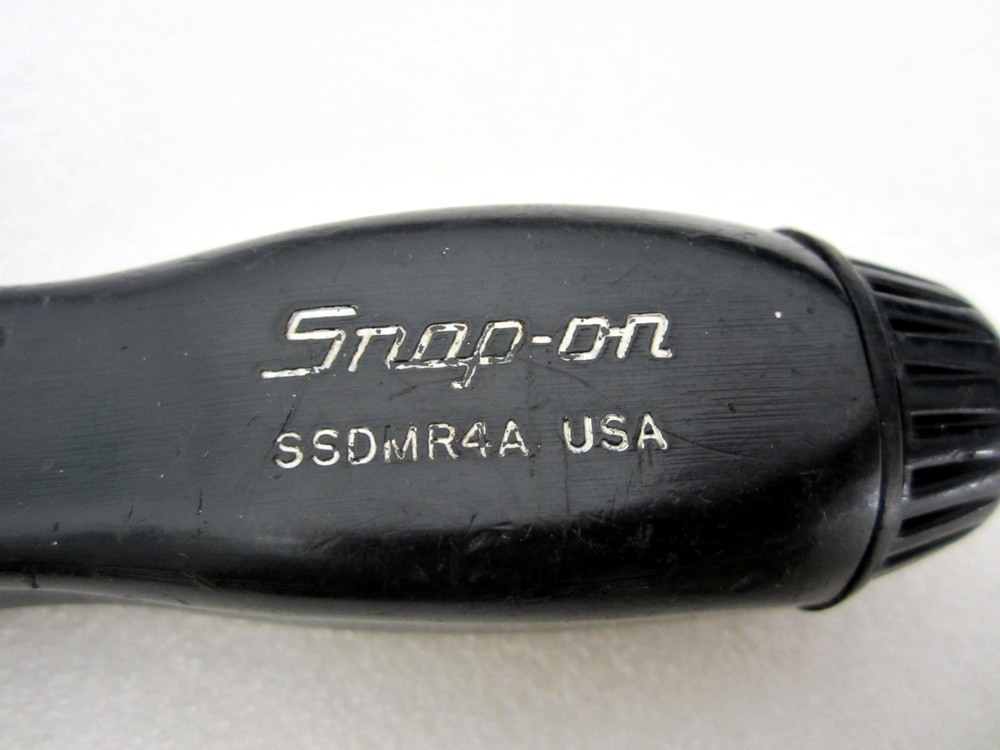 Snap-on Ratcheting Screwdriver & Bits SSDMR4A Black USA