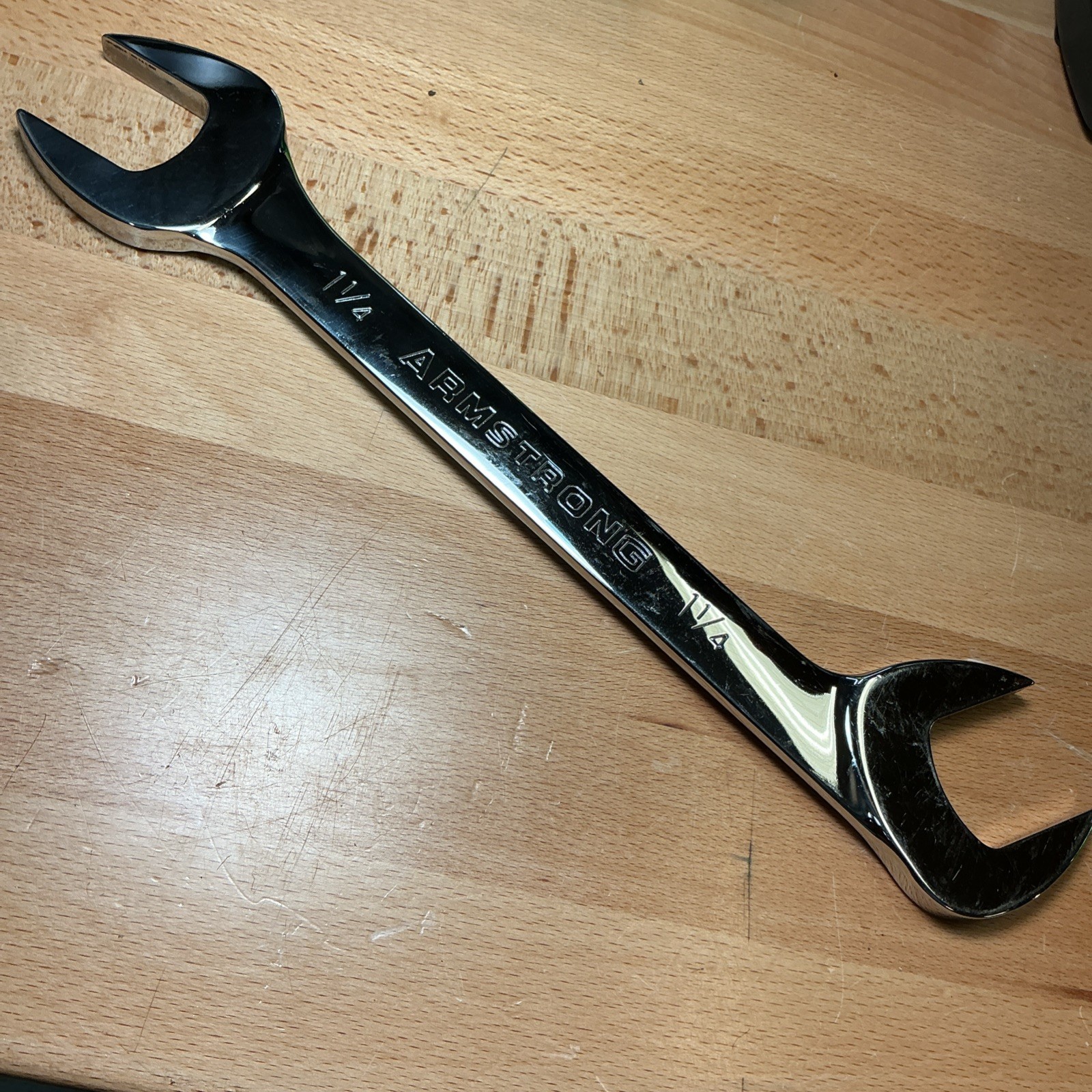 Armstrong Tools 27-840 USA 1-1/16″ SAE Full Polish Four Way Open Angle Wrench
