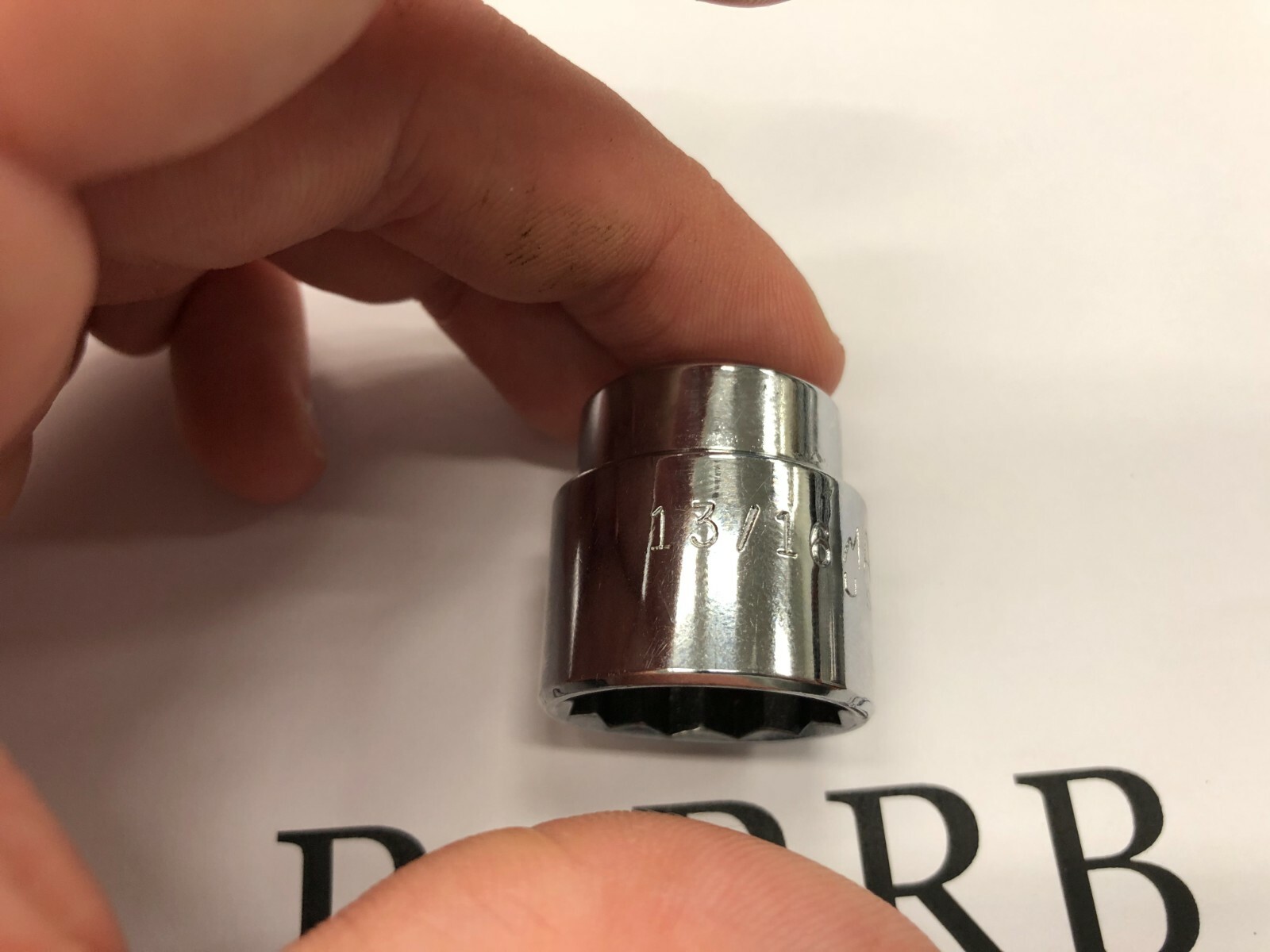 Mac Tools USA 3/8″ Drive 13/16″ SAE 12 Point Shallow Chrome Socket X262