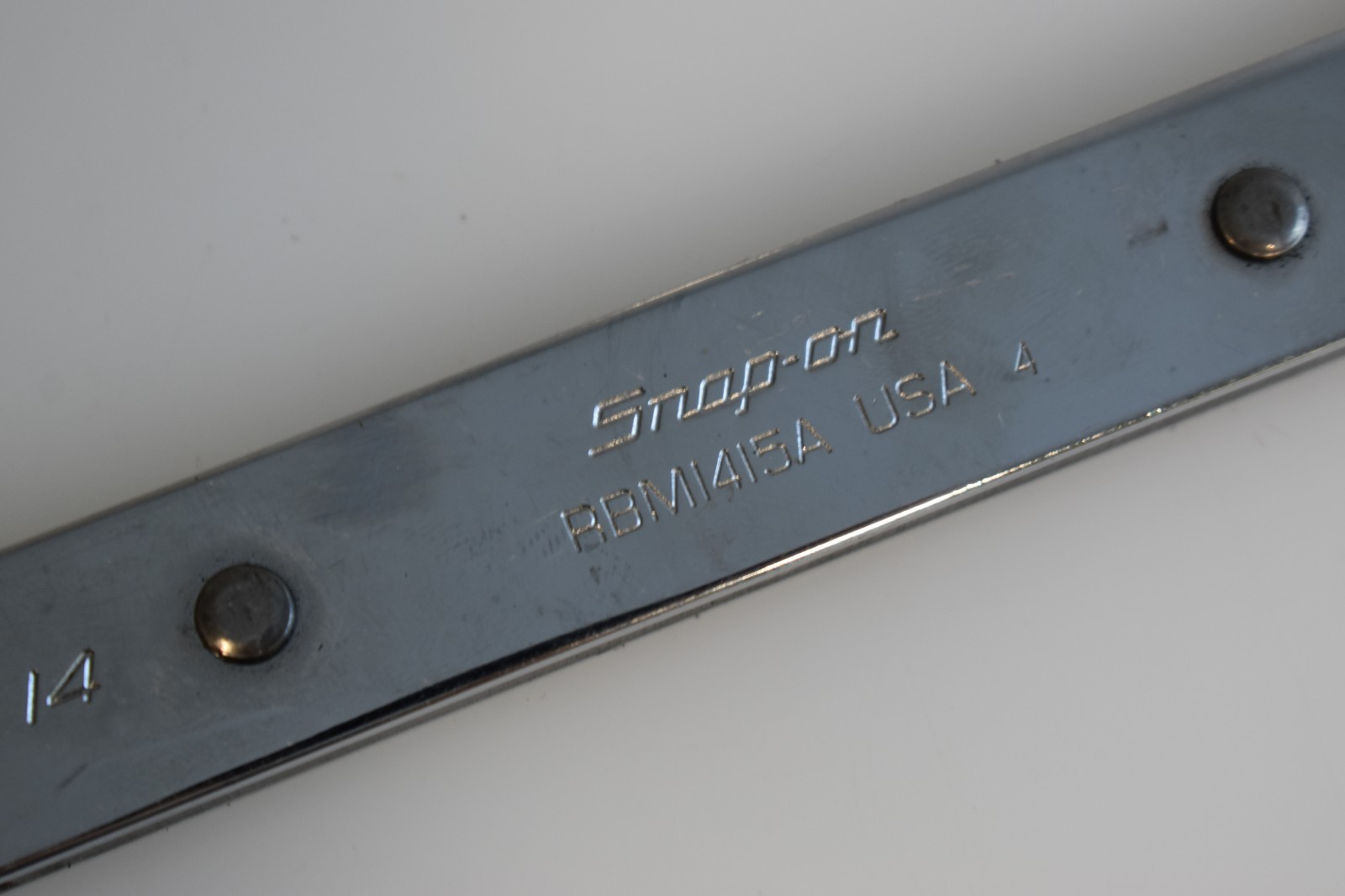 Snap-on Tools RBM1415A 14mm x 15mm Metric Ratcheting Box End Wrench 12 Point USA