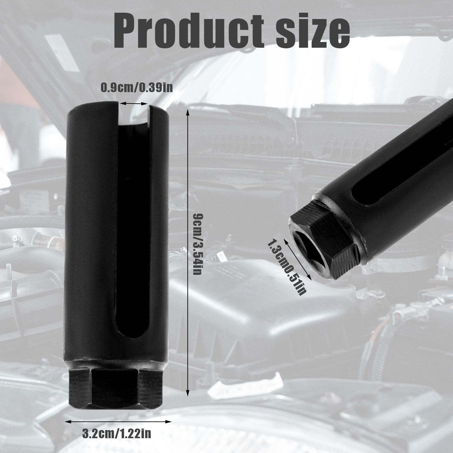 Offset Oxygen Sensor Socket 3/8″ Drive x 7/8″ for O2 Removal & Installation