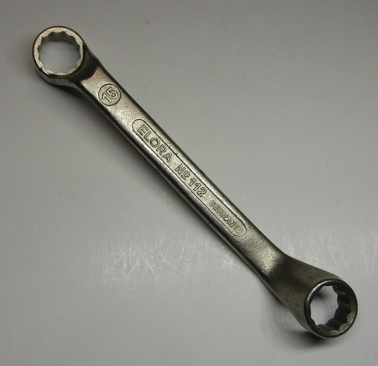 *Elora* 14mm X 15mm Metric Offset Box End Wrench No.112 – Made in Germany