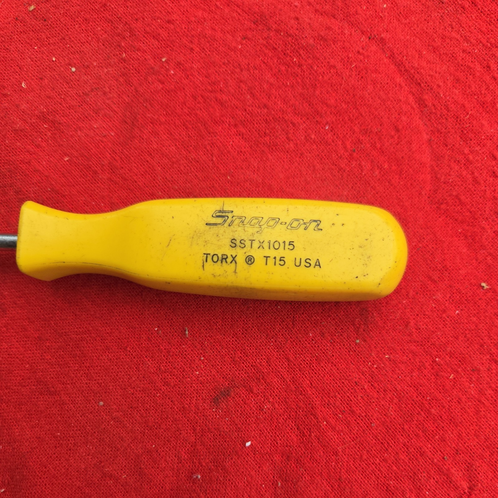 Vintage Snap On Torx T15 Long Screwdriver SSTX1015 Yellow Handle USA Hand Tool