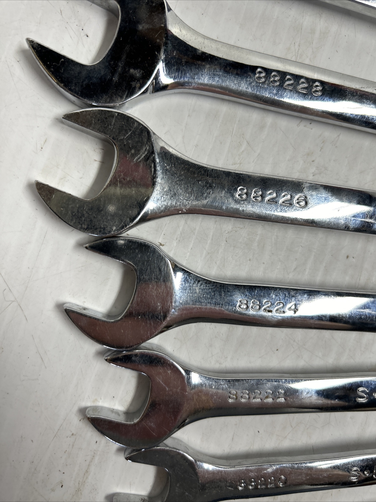 S-K Combination SAE Wrench Set 1″ 15/16 7/8 13/16 3/4 11/16 5/8 9/16 1/2 5/16
