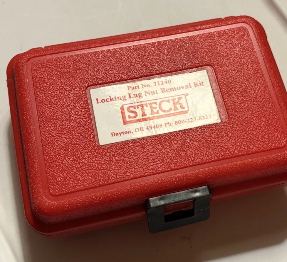 Steck USA Made Locking Lug Nut Removal Kit One Missing From Set VGC