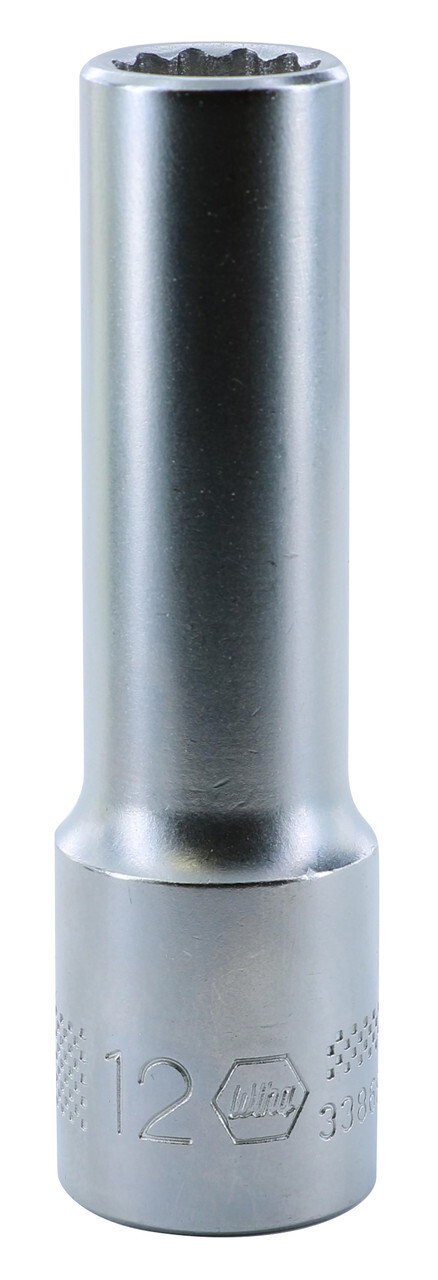 Wiha 33868 12 Point – 1/2″ Drive Deep Socket 12.0mm