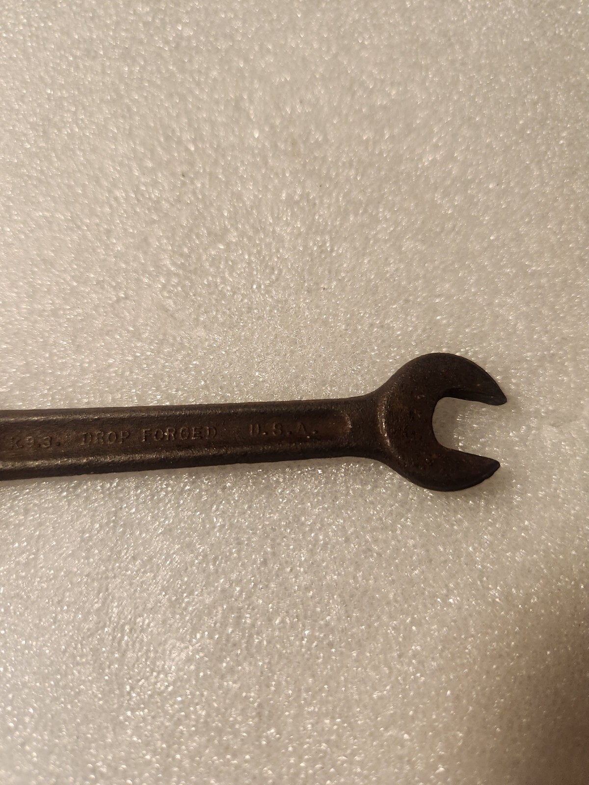 Vintage Drop Forged 7/16″ – 3/8″ Combination Open-Ended Wrench Controlled Steel