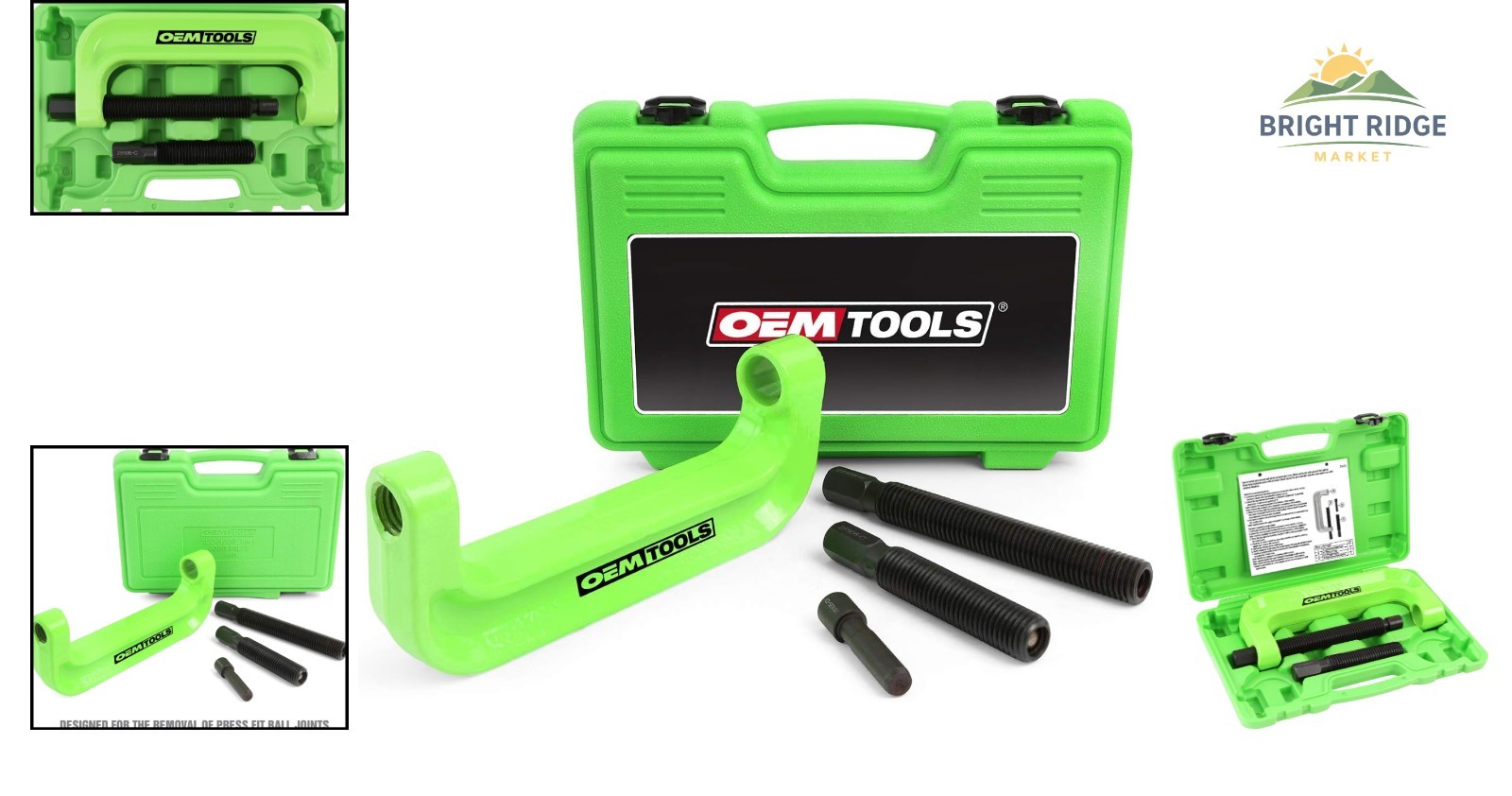 Extended Ball Joint Press Tool with Forged Steel Construction for Trucks