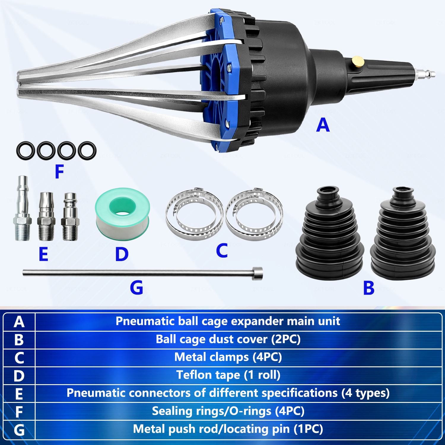 Pneumatic Air Power CV Joint Boot Expander Install Installation Removal Tool