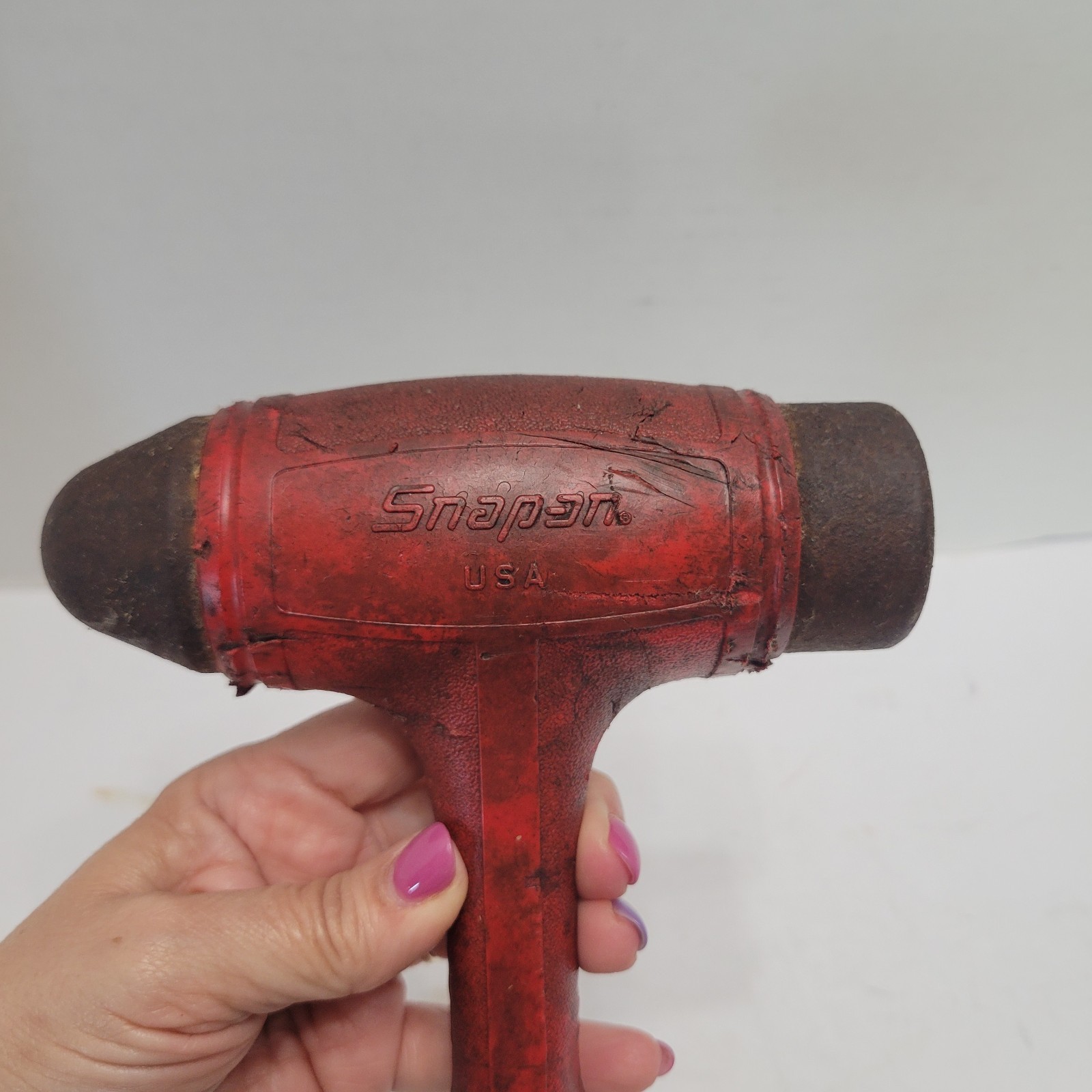 Snap-On Tools HBBD32 Red Ball Peen Dead Blow Hammer 32 Ounce. USA