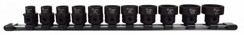 Astro Pneumatic 78211 11pc 1/2 Inch Drive Nano Impact Sockets Set SAE