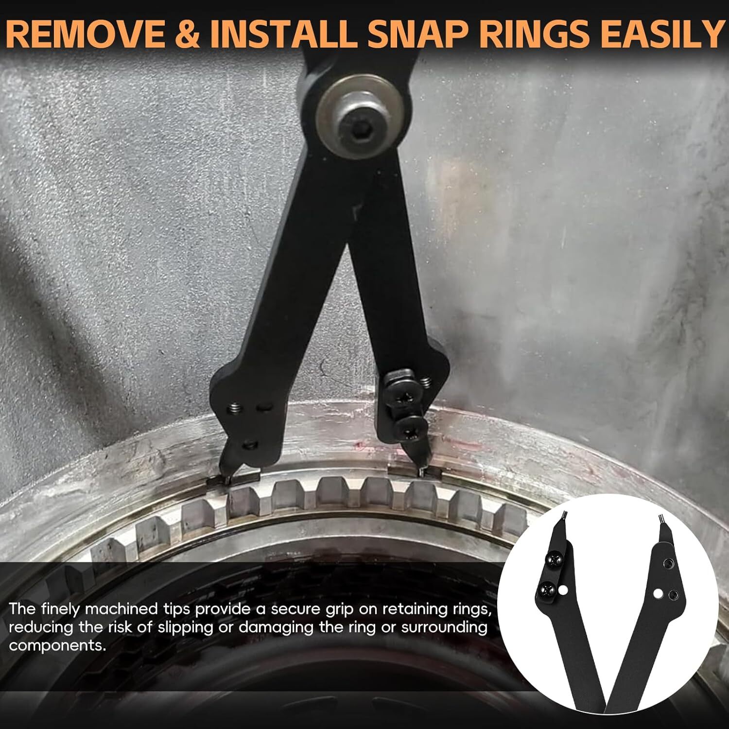 Tools 1489 26″ Heavy Duty Snap Ring Pliers Large Internal Retaining Ring Plier