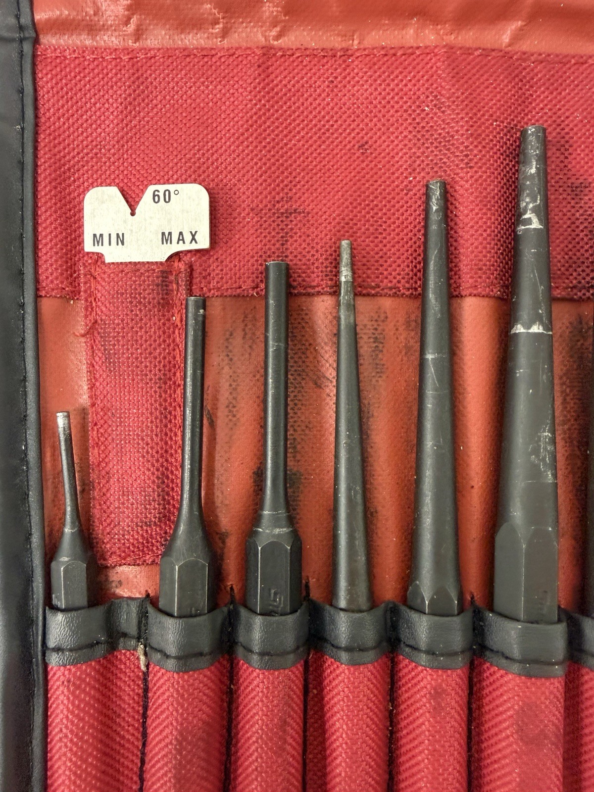 Snap-On 11pc Punch & Chisel Set PPC710BK Automotive Tool Set works great