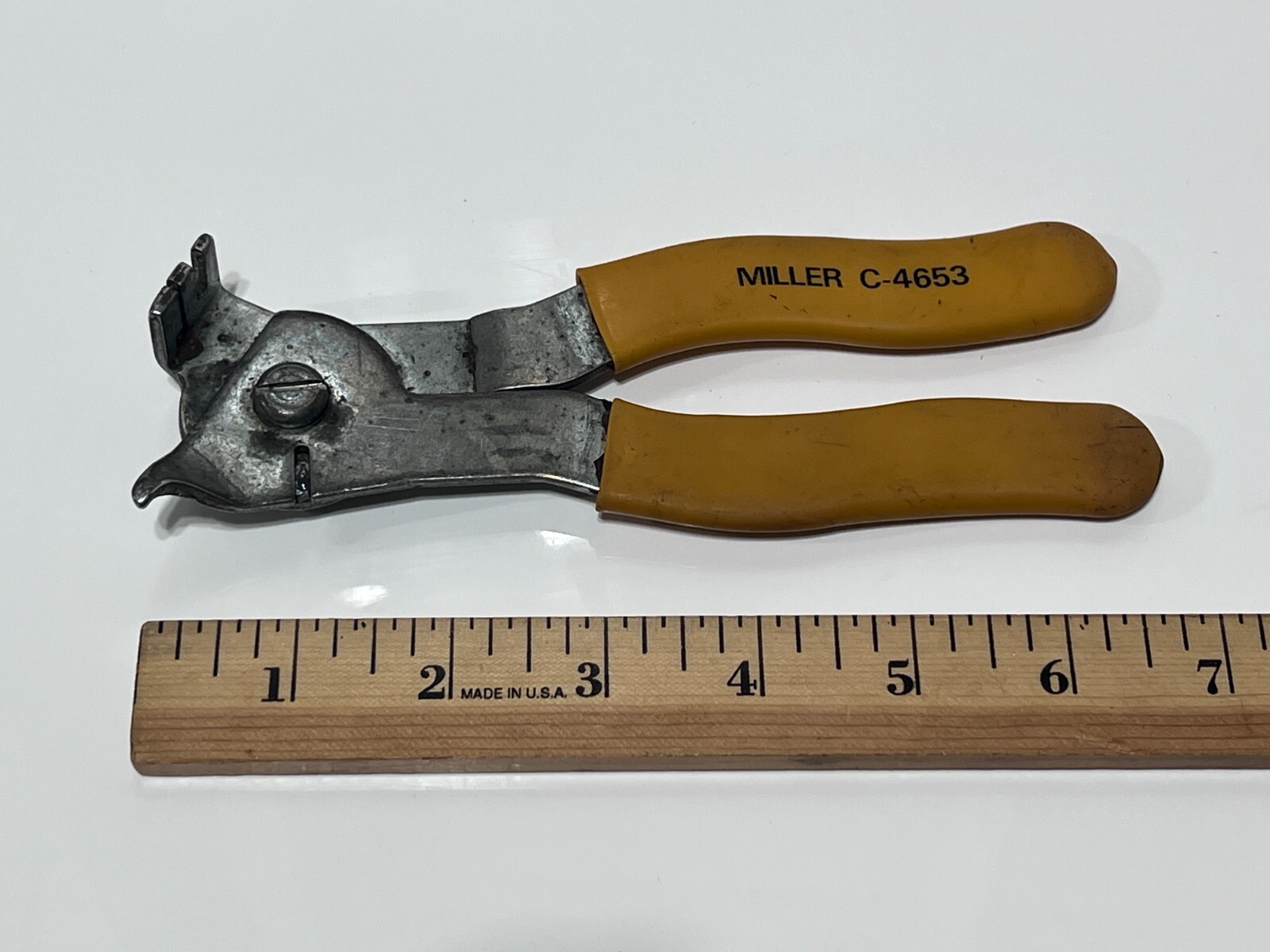 Miller Tools USA Yellow Grip Vintage CV Boot Clamp Plier Tool – Model C-4653