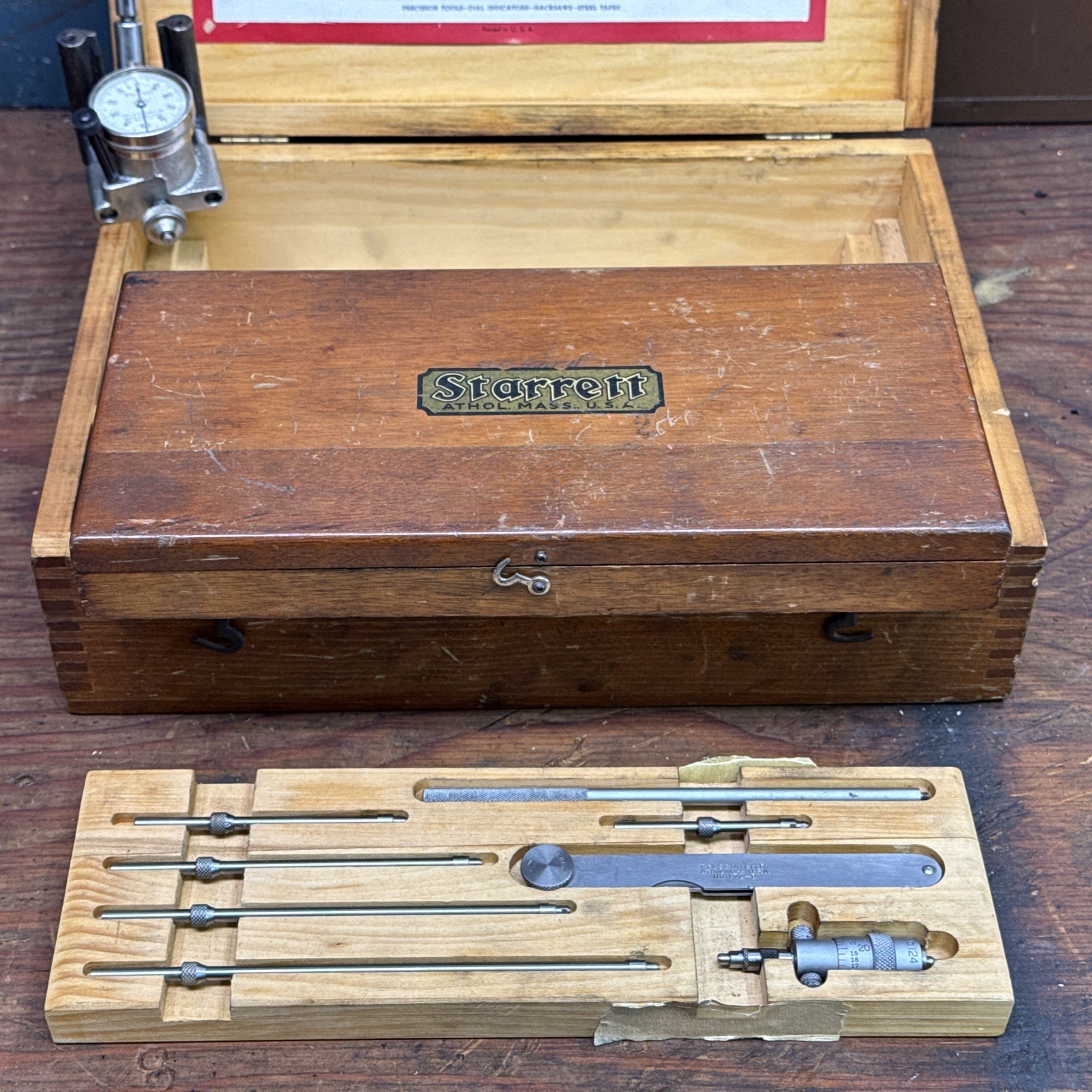 Starrett 916: Auto Service Set W/ Case, 224 & 124 Mics, 452 Bore, 172 Feeler