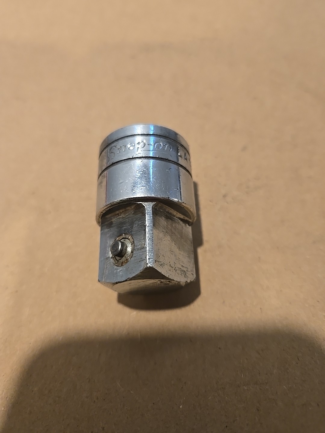 Snap On 1/2″ F To 3/4″ M Drive Chrome Locking Button Adaptor Socket USA LA12