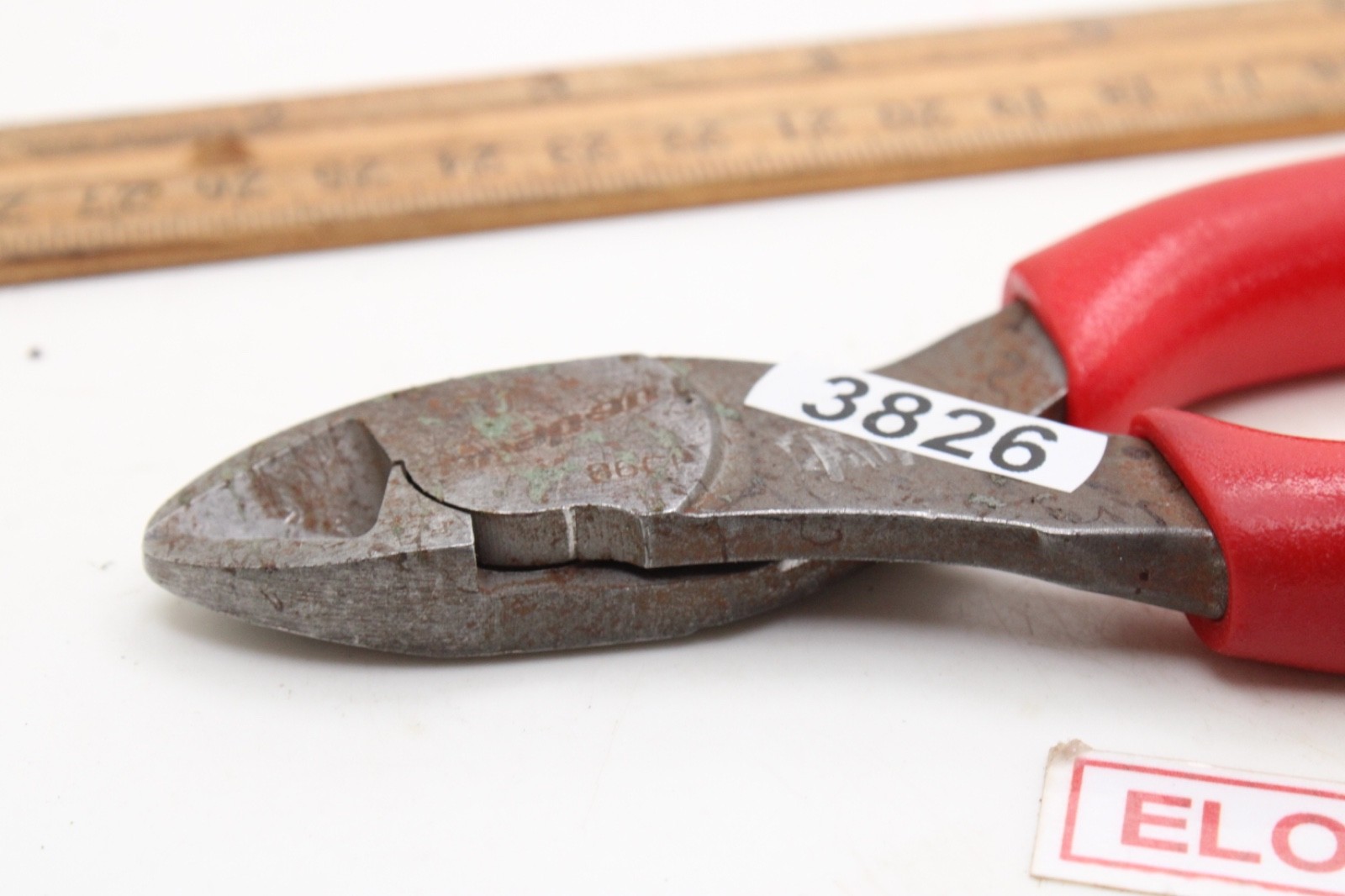 Snap-on Tools 86CF Power Edge Diagonal Cutters Red Grip 6.5″ USA