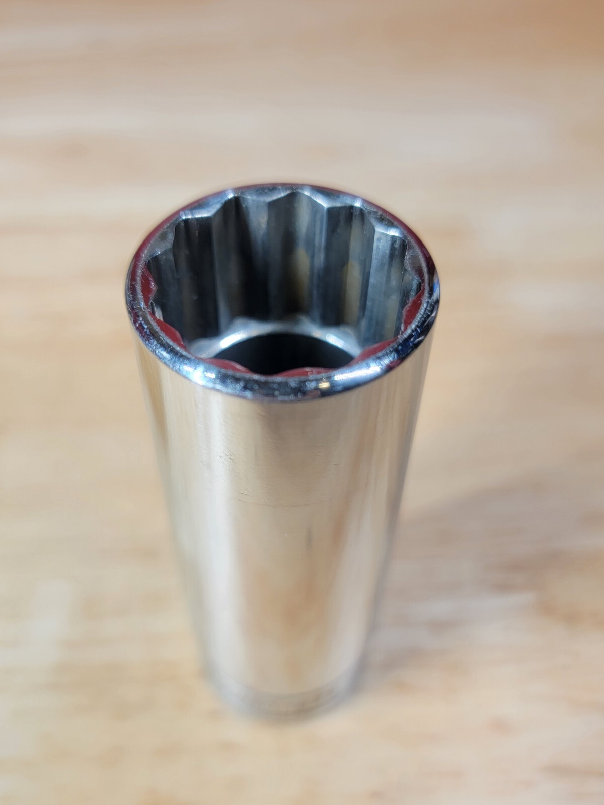 Snap-on Tools S281 7/8″ SAE 1/2″ Drive 12-Point Deep Chrome Socket