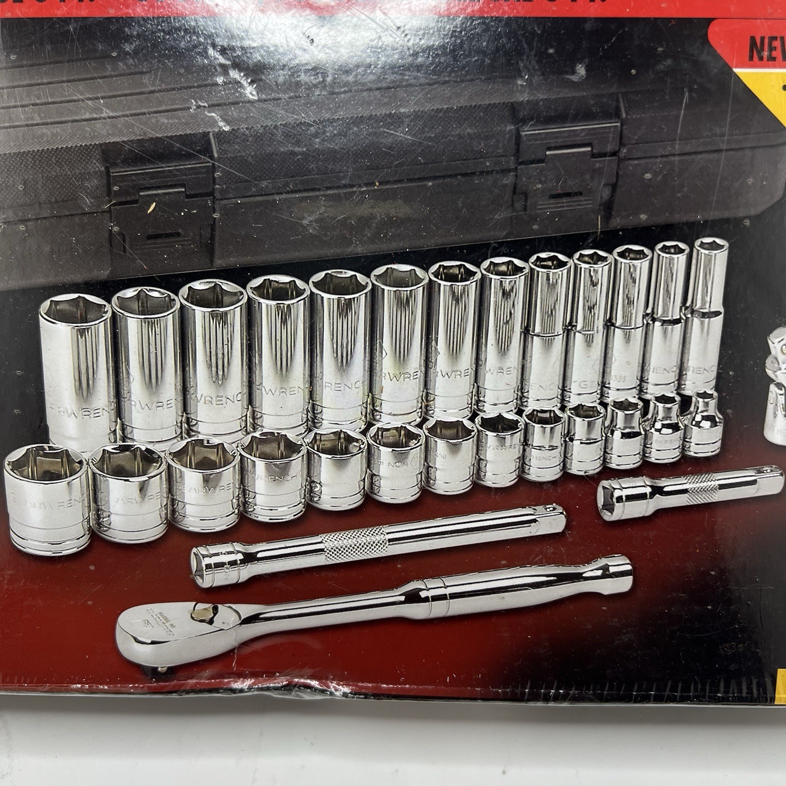 GearWrench 80569 30-Pc SAE 3/8″ Drive 6-Point Socket Mechanics Tool Set (Taiwan)
