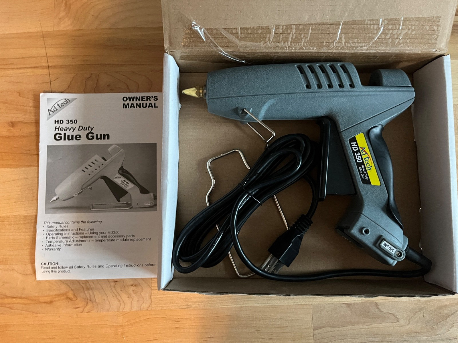 NEW! Ad-Tech Industrial Strength High-Output Hot Melt Glue Gun HD350 Cat#0462