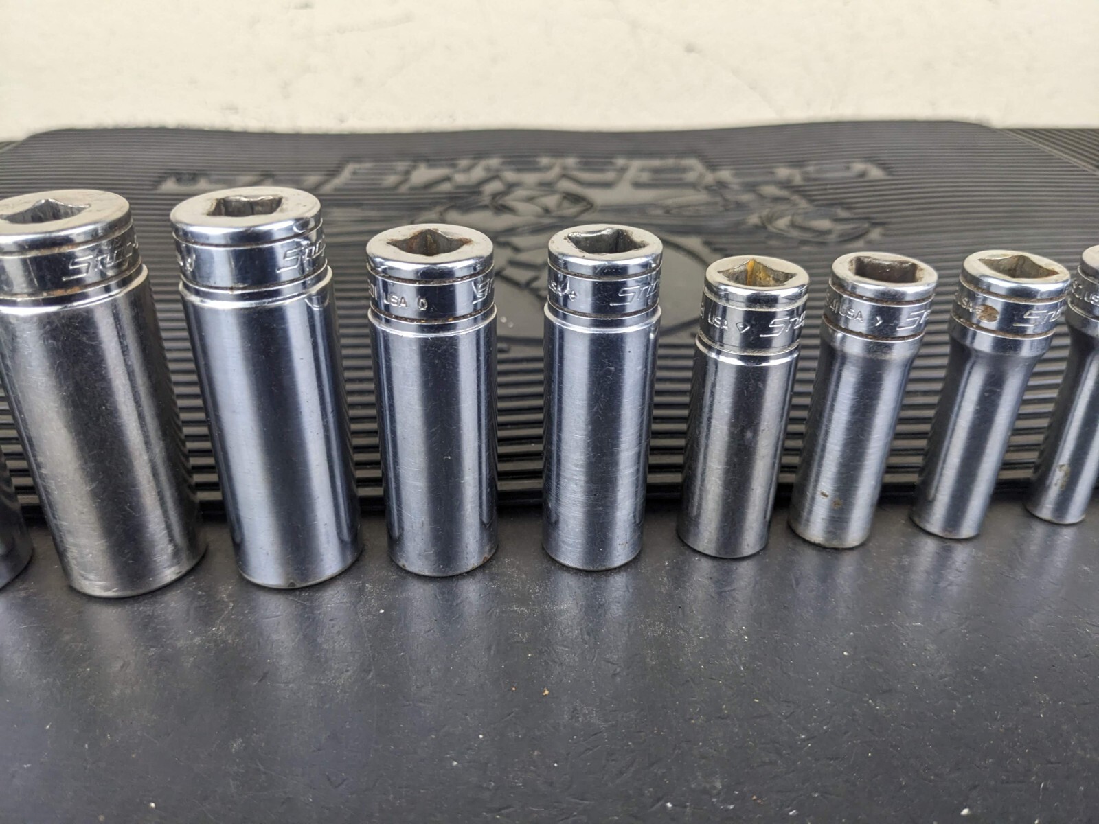 #bg229 Snap on Tools 211SFSY 3/8″ Drive Deep Chrome Socket Set Socket Set