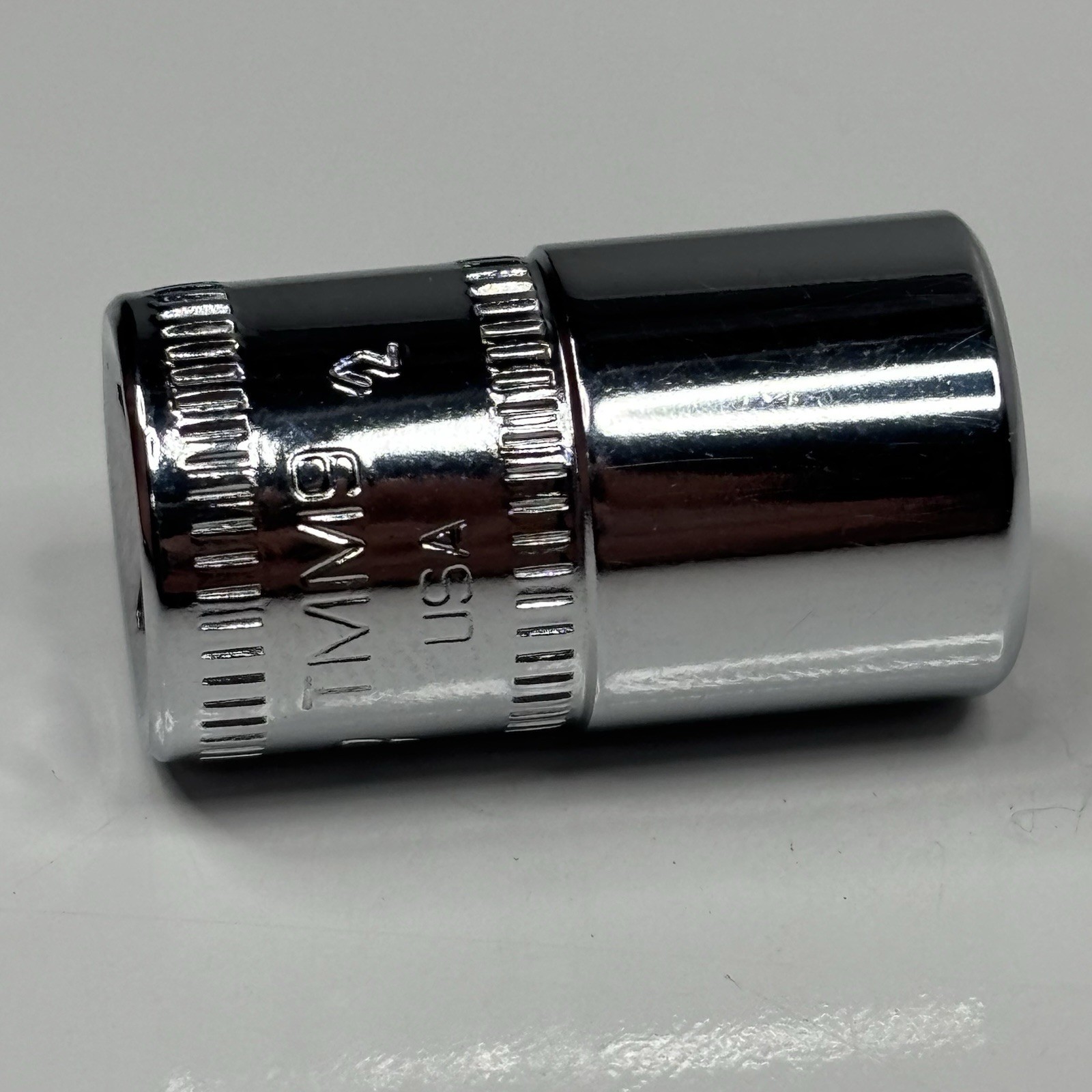 Snap On Tools TMM9 1/4 Dr 6Pt Metric 9mm Flank Dr Shallow Chrome Socket USA 2002