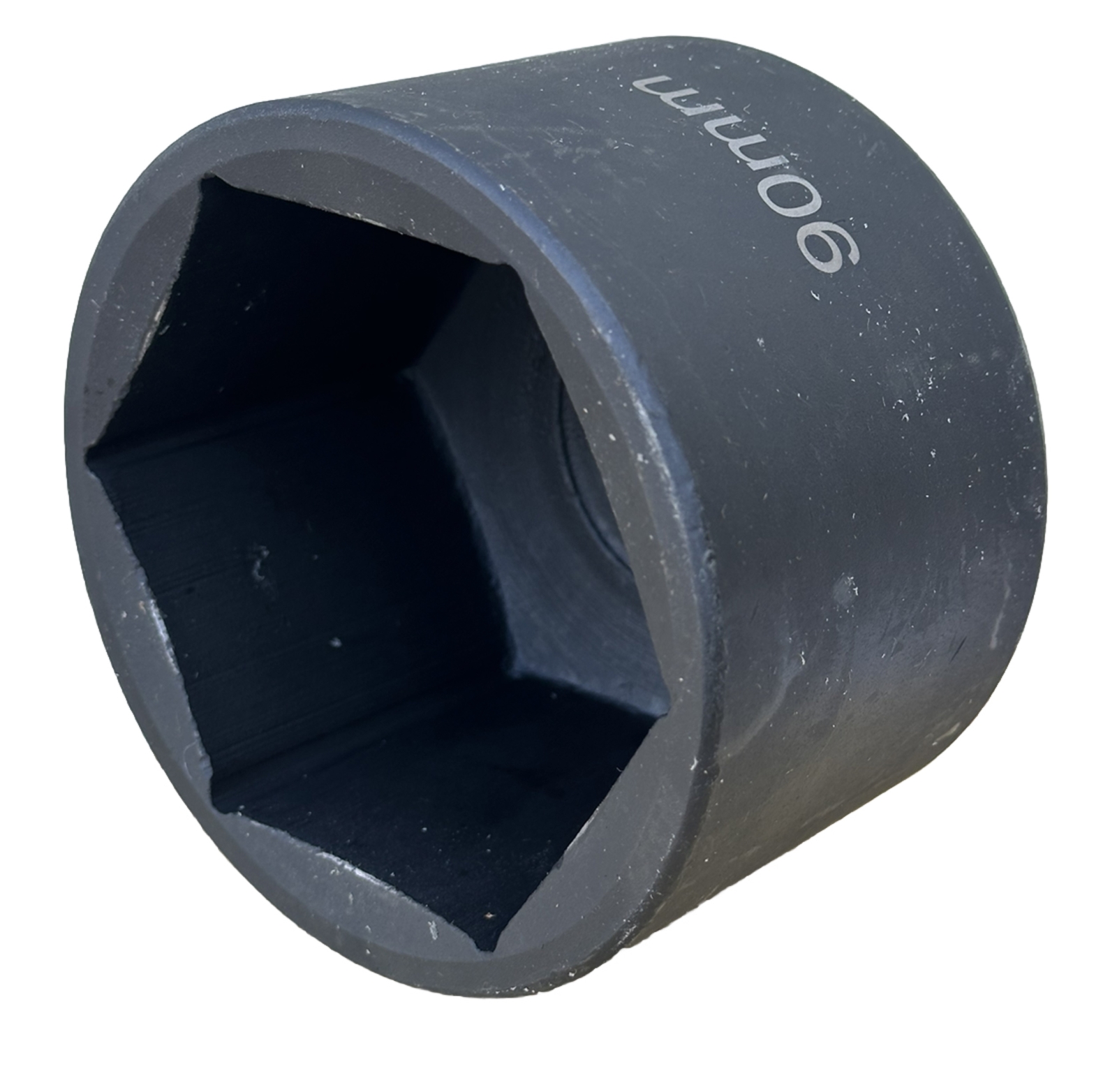 1” Drive 90mm Shallow Jumbo Impact Socket 6pt Cr-Mo Machinery Lug Nuts Removal