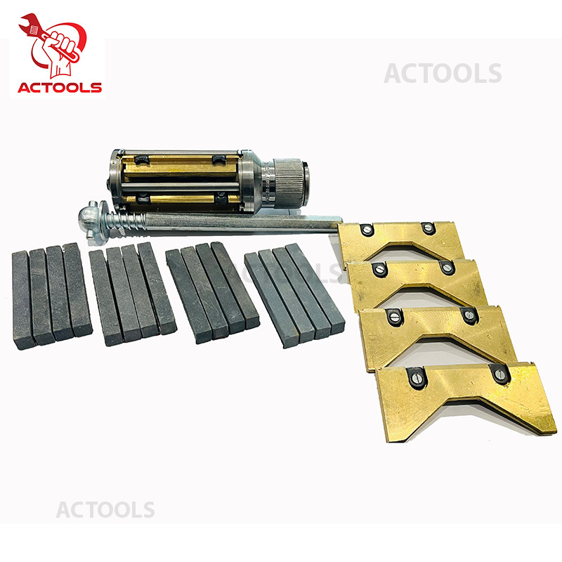 Cylinder Engine Hone Kit 2-1/2″ To 5-1/2″ Honing Machine + 4 Grit Stones USA