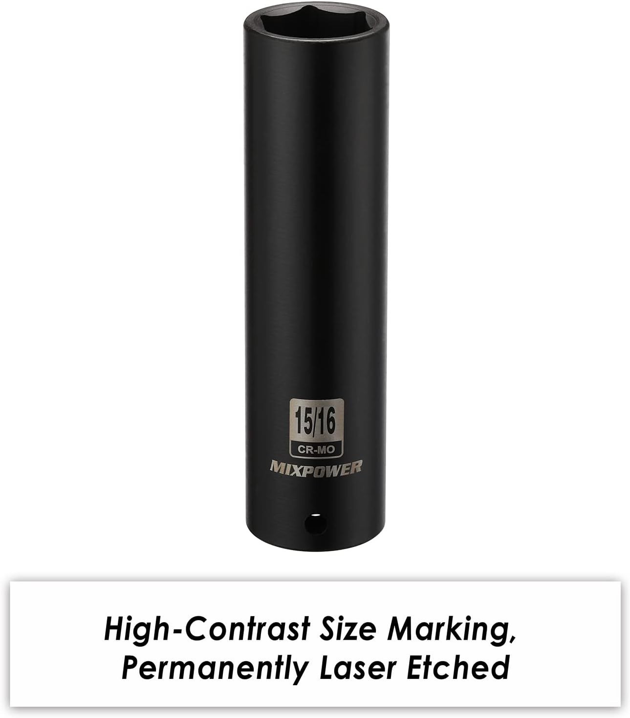 1/2» Drive High-Torque 15/16 Inch Deep Impact Socket – ANSI Compliant Socket