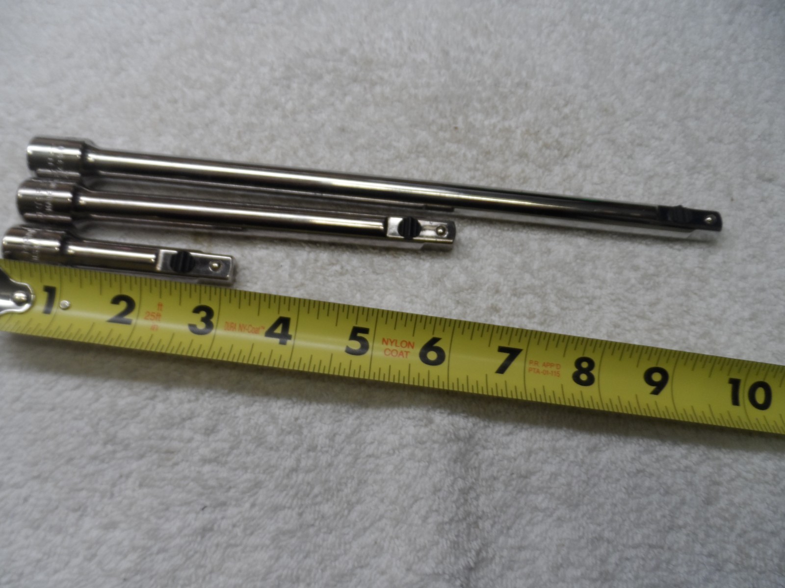 Craftsman 3/8″ Drive Quick Release 3″ 6″ 10″ Extension, NOS USA – 3 pcs
