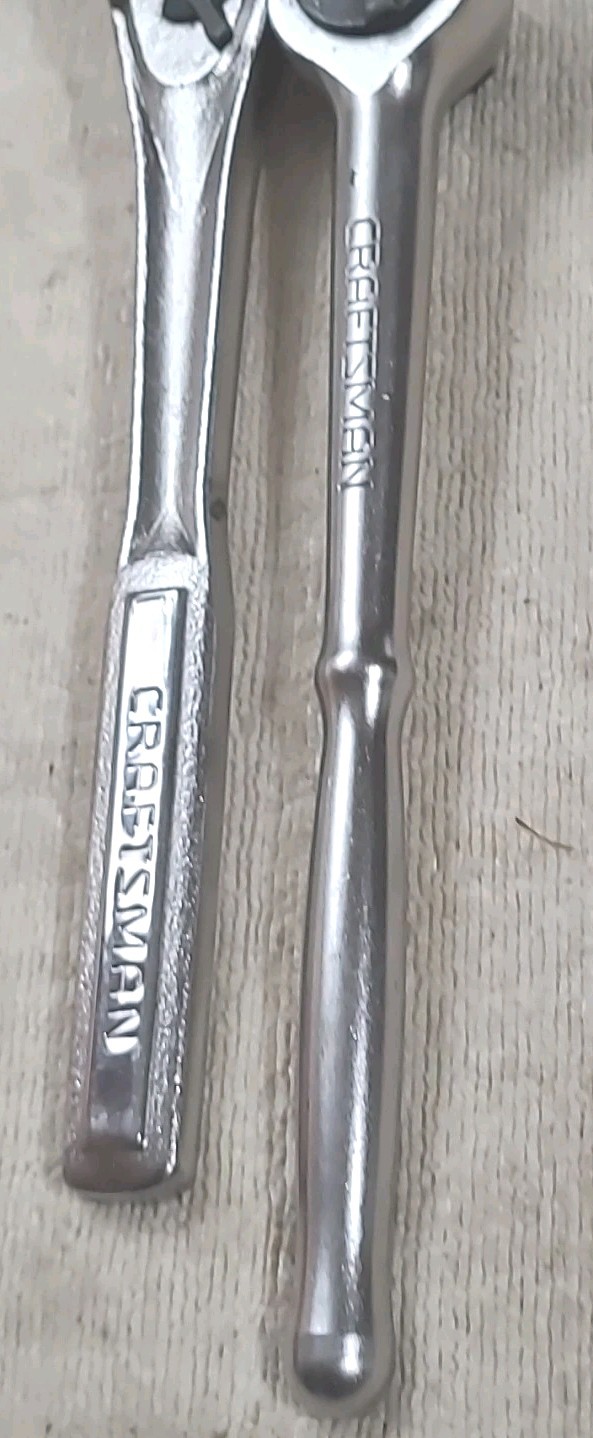 Craftsman 44808 & 43176 1/2» Drive Ratchets Made In USA Vintage Tools