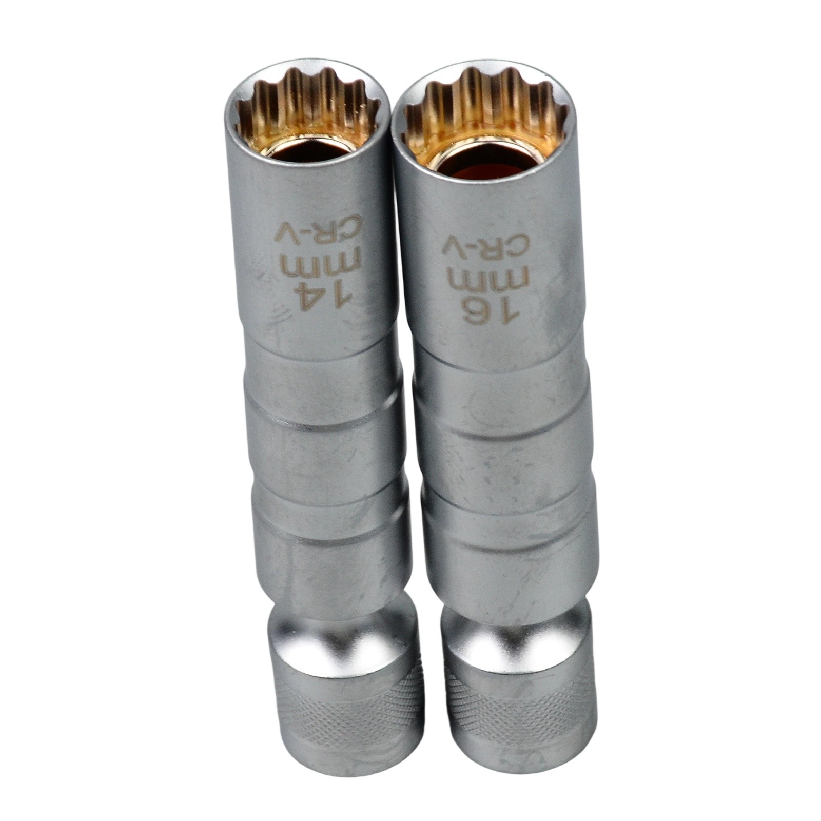 14MM 16MM Thin Wall Magnetic Swivel Spark Plug Socket 12-Point Removal Tool US