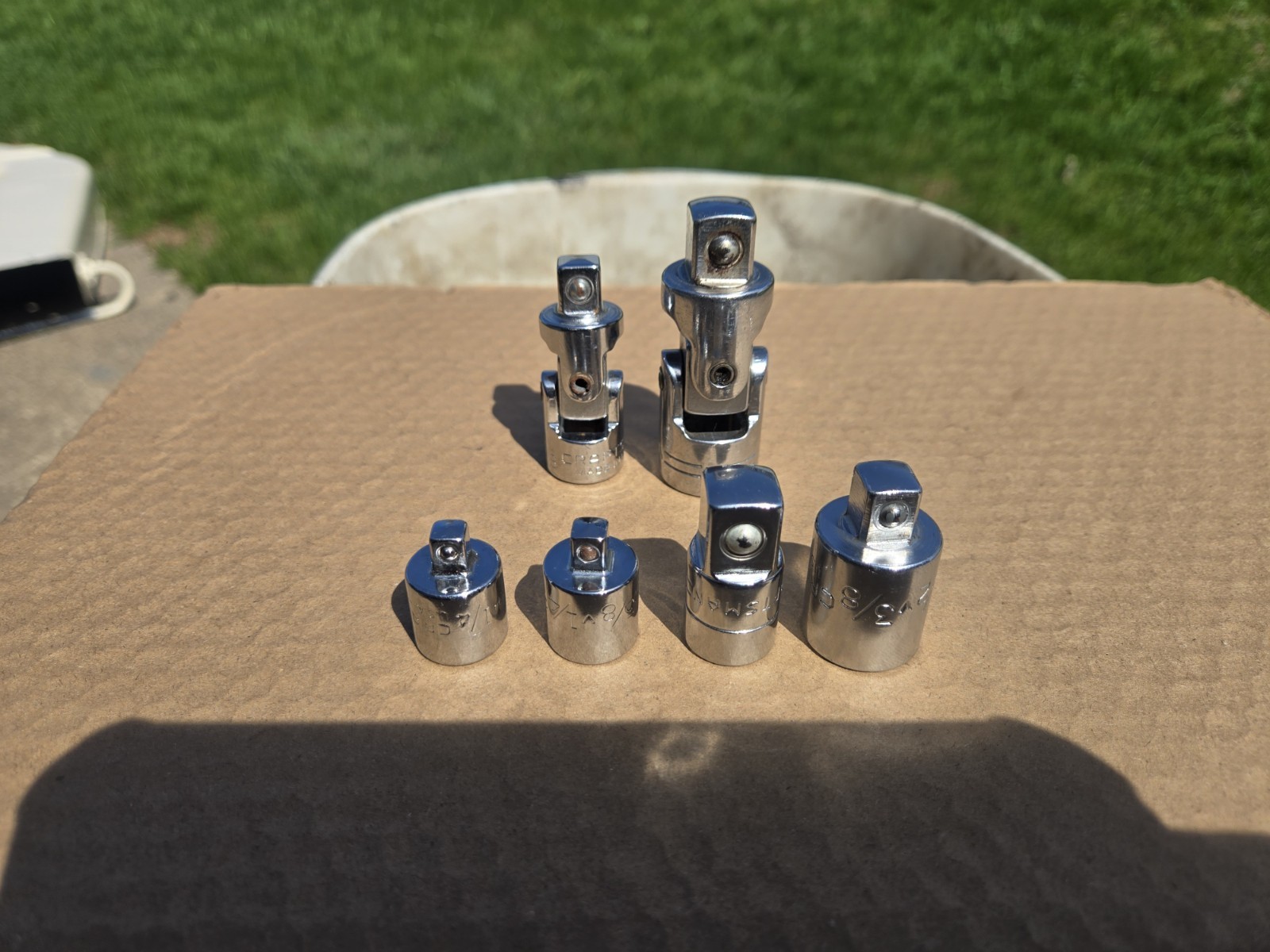 Craftsman Reducers & Swivels 1/4″ 3/8″ 1/2″ Made in The USA 6 Pieces