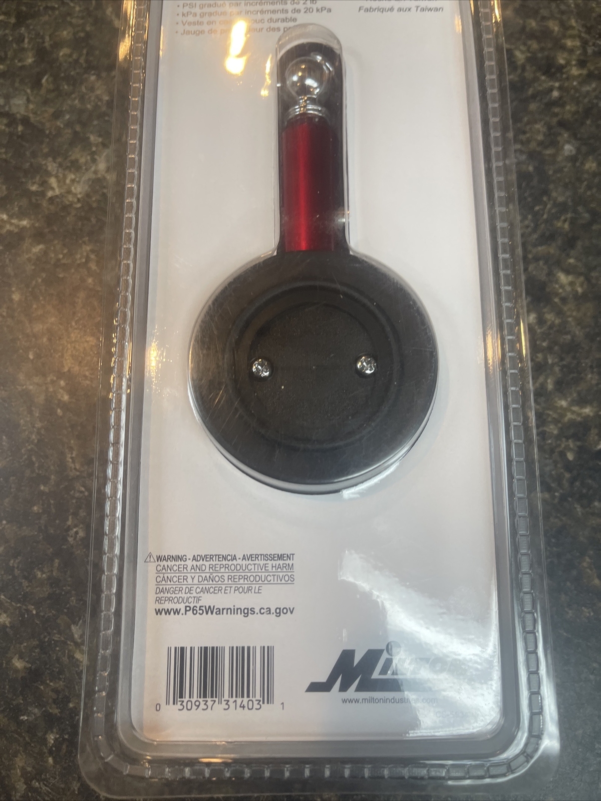 Milton S-934 Dial Tire Gauge, 0-120 PSI – 2 lb increments New Sealed