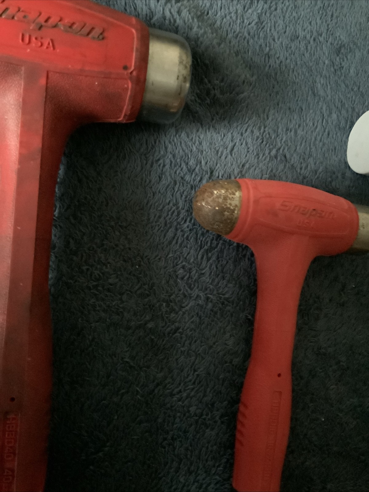 Snap On 3pc Hammer Set….see Pics….1 Has Surface Rust….