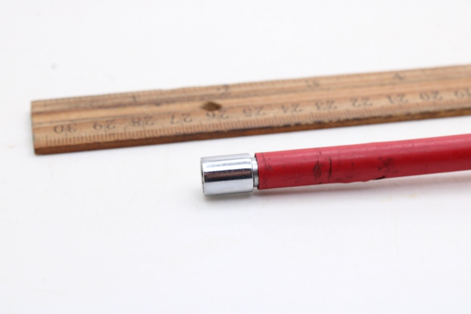 Snap-on ND 108 1/4″ 3″ Shank Red Insulated Amber Handle Nut Driver USA