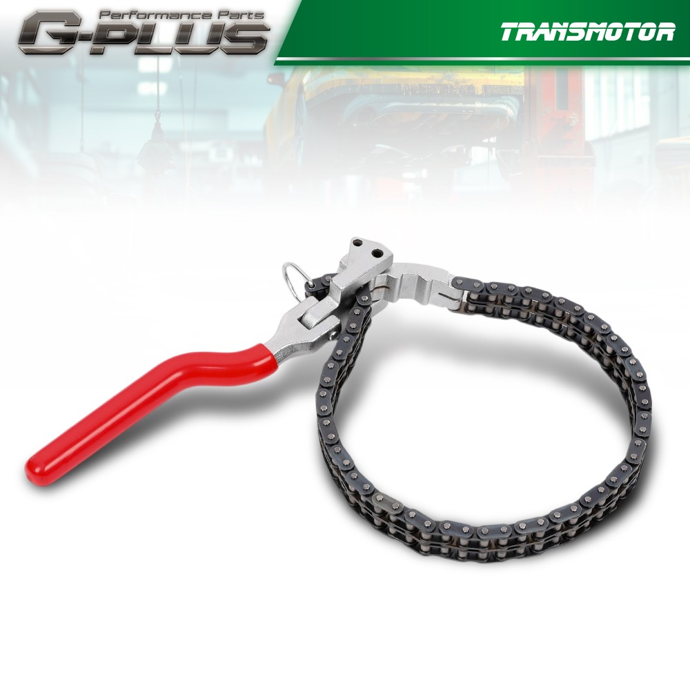 Heavy-Duty Ratcheting Chain Wrench Oil Filter Change Pipe Fittings 60-160mm