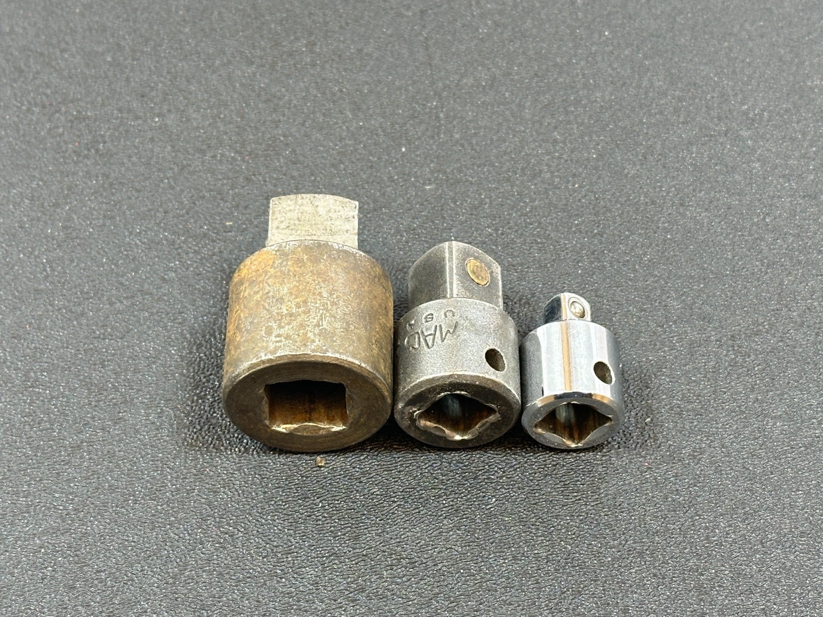 Sna-On & MAC Tools USA 3pc Adapter Set Lot, MAC AP1216 A128 & 1/2” to 3/4” Drive