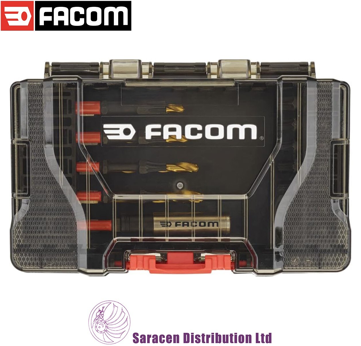 FACOM 24 PIECE FLEXTORQ IMPACT DRIVER DRILL & BIT SET, TORX & HEX – EN.1J24PB