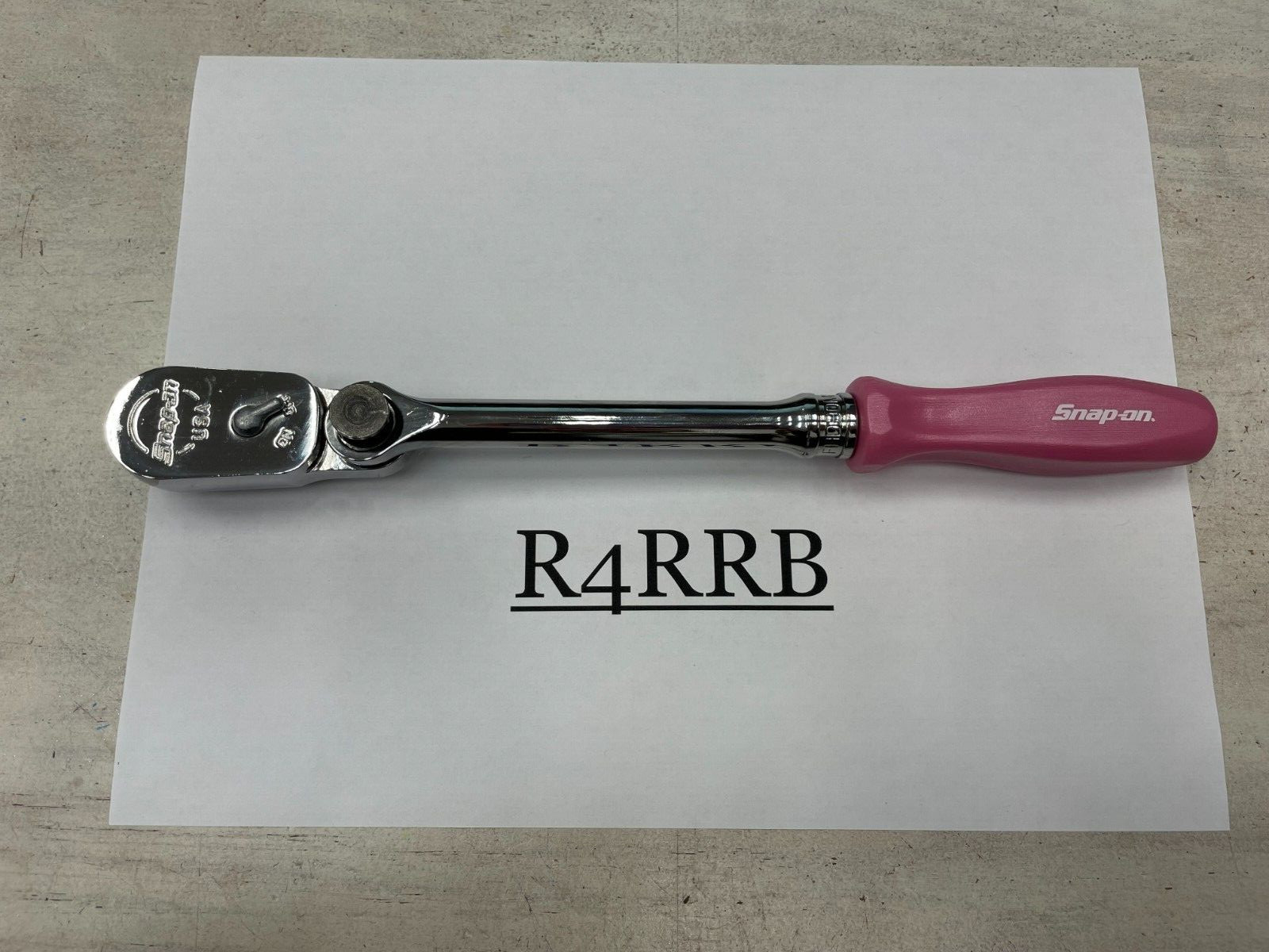 Snap-on Tools PEARL PINK 3/8″ Drive Hard Grip Multi-Position Ratchet FHD80MPPP