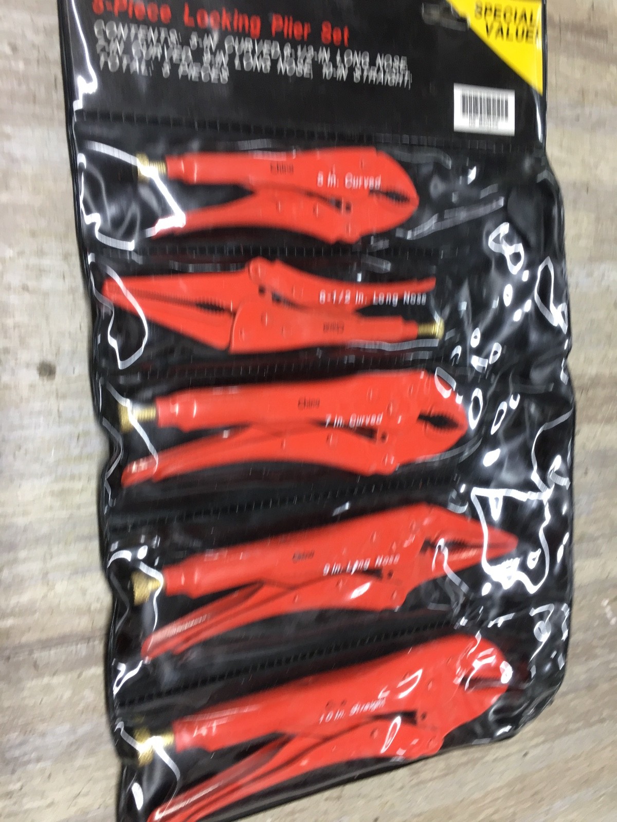 SERIES 9-30125 Sears Craftsman 5pc Locking Plier Set 5″ to 10″ BARELY USED