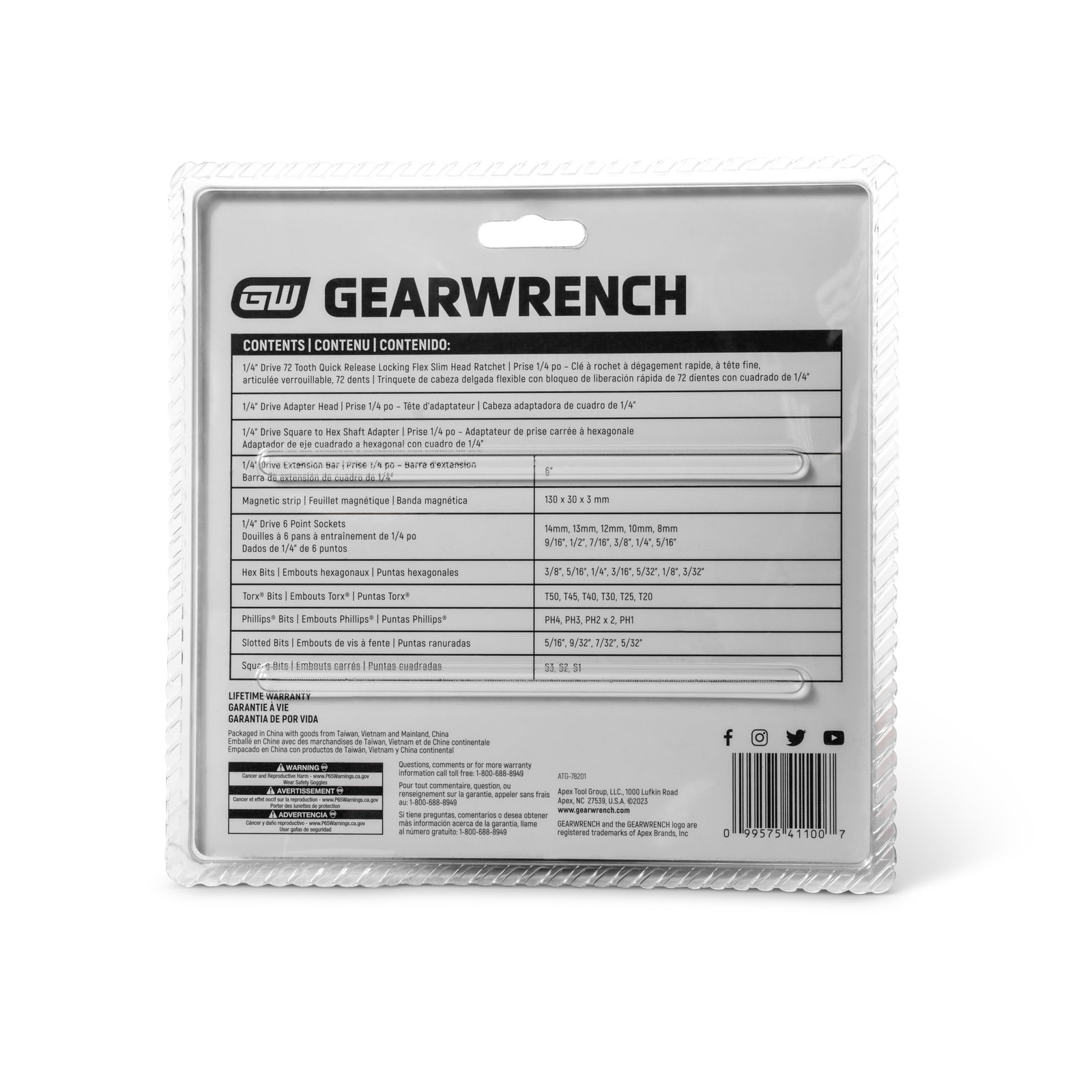GEARWRENCH 41 Piece 1/4″ Drive Ratchet MicroDriver Set | 41 count (Pack of 1)