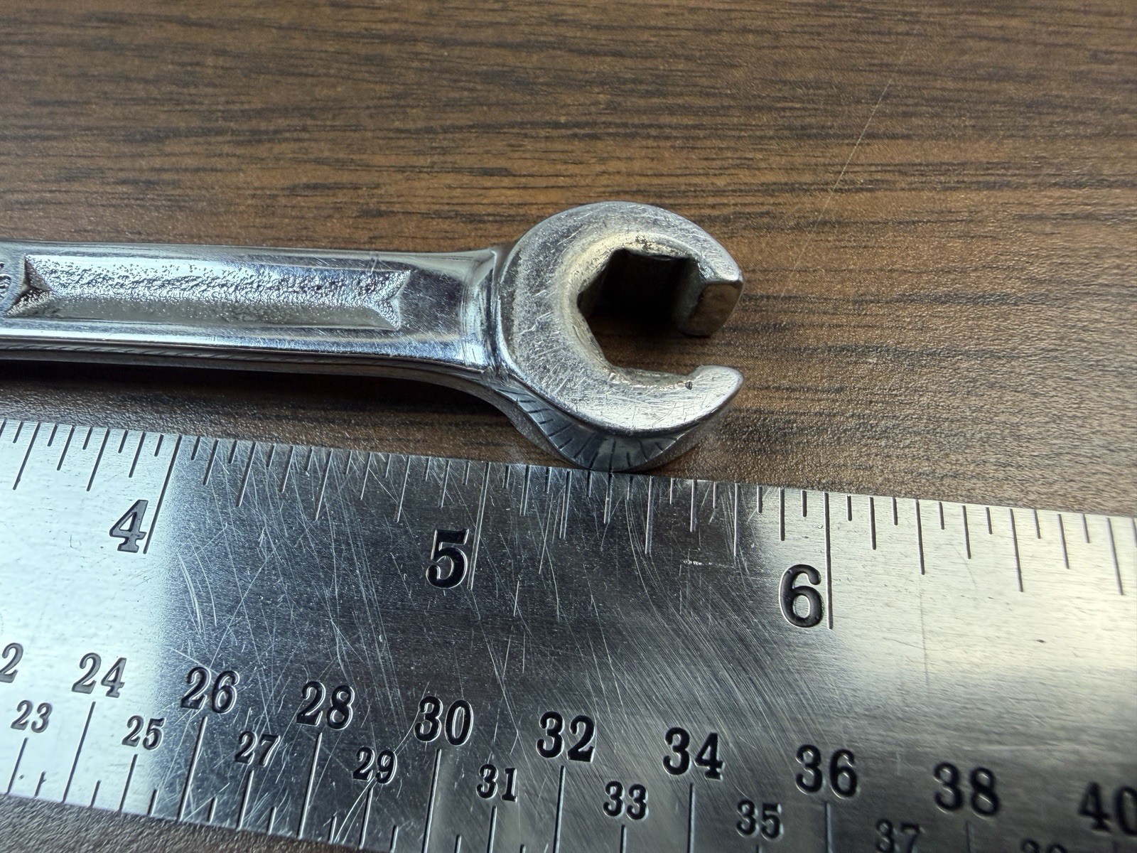 Snap-on Tools RXH1012S SAE 5/16″ x 3/8″ Chrome Flare Nut Line Wrench USA