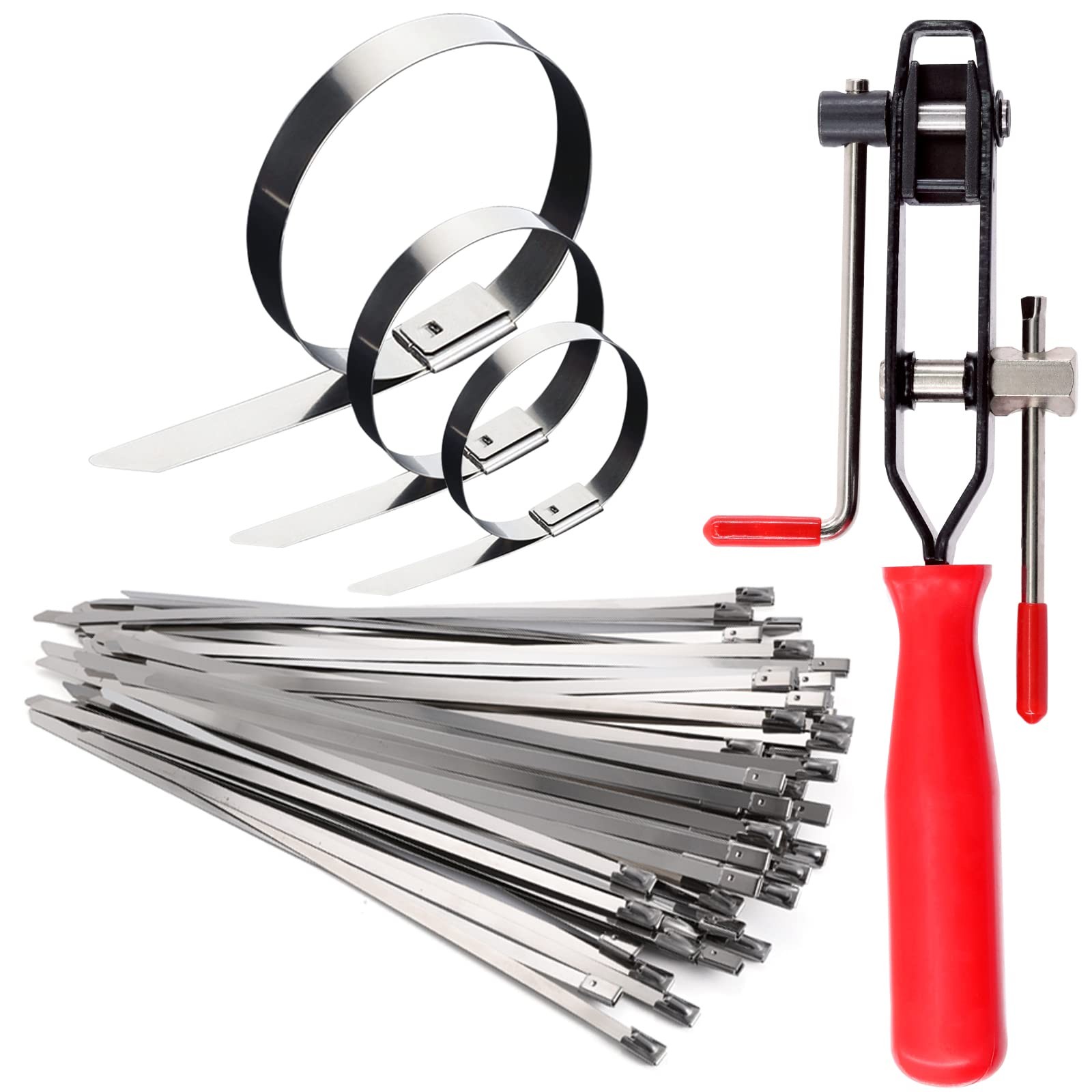 37pcs Automotive Cv Boot Clamp Pliers With Ear Joint Banding Clamps 304 Stainles