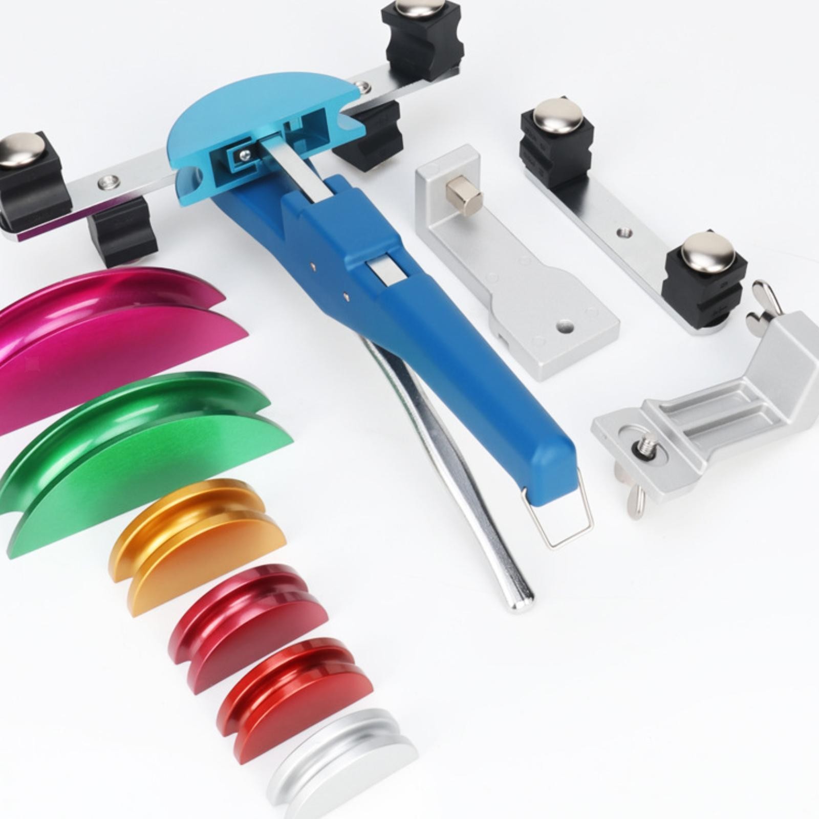 Ratcheting Pipe Tube Bender Set Compact Reamer Lightweight Portable Tube Cut